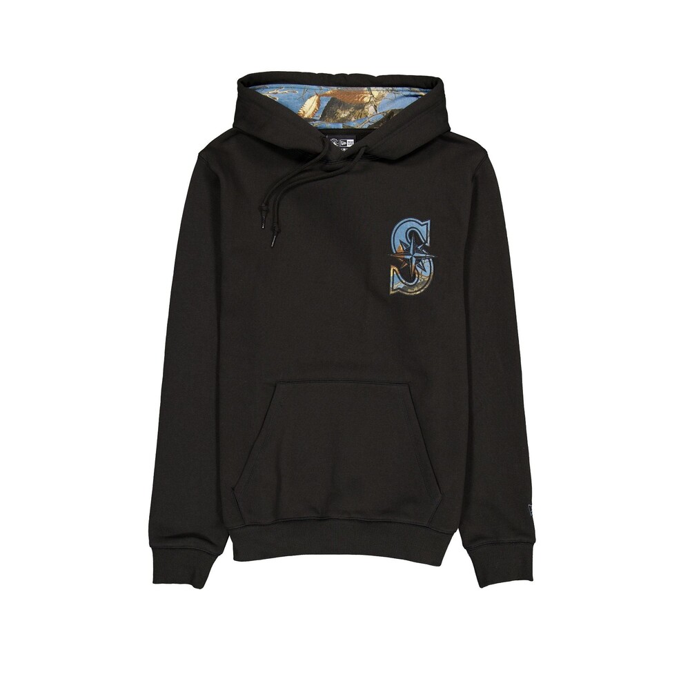 New Era Seattle Mariners Black Realtree Hoodie - Size 3XL